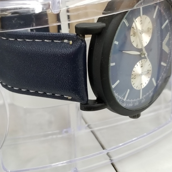 Men's Blue Face Fashion Watch New - Picture 2 of 3